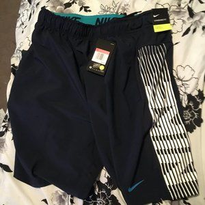 Men's Navy Nike Dry Fit Shorts large